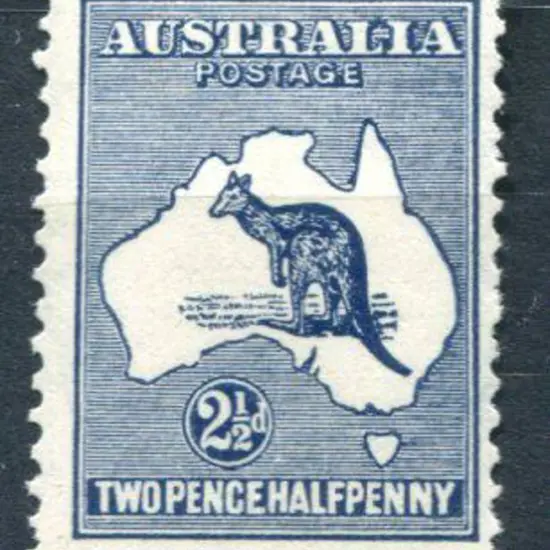 2½d indigo with "Colour flaws around "LIA" & Gulf ...