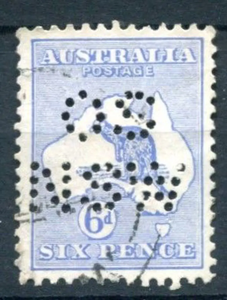 6d ultramarine with "Islands in Bass Strait" ... Image 1++