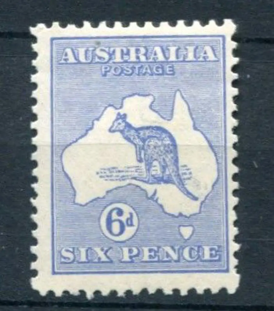 6d ultramarine. MLH, centred right. ACSC 18A, Cat. ... Image 1++
