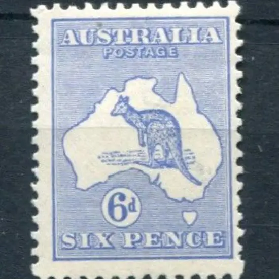 6d ultramarine. MLH, centred right. ACSC 18A, Cat. ...