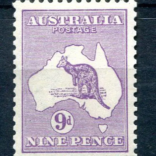 9d violet. Superb MUH. ACSC 24a, Cat. $1000