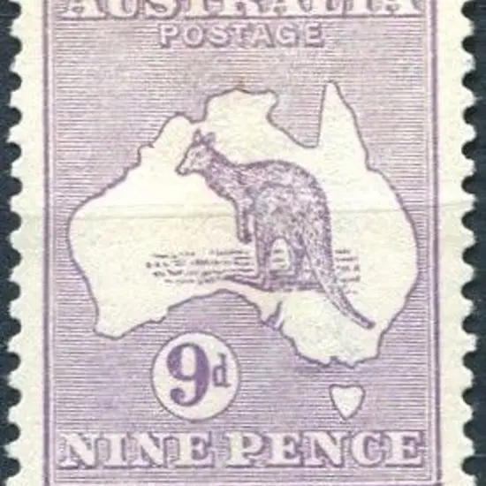 9d pale violet. MLH, centred high. SG 27, ACSC ...