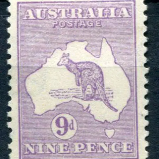 9d pale violet. MLH with perfect perfs & centring. ...