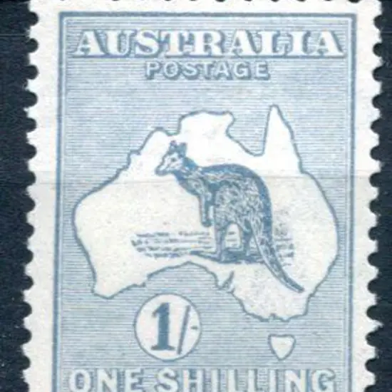 1/- blue-green shade. Fresh MLH & well centred. ...