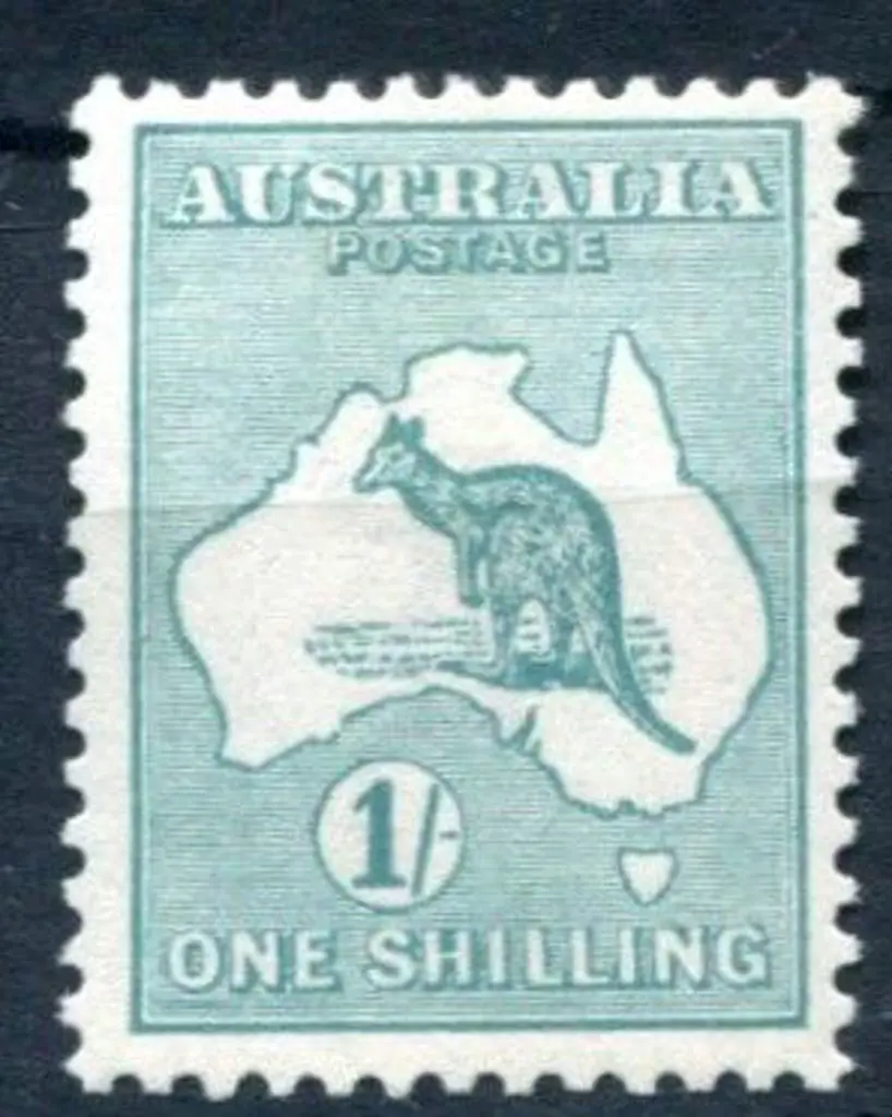 1/- bright blue-green. Fresh MLH with excellent ... Image 1++