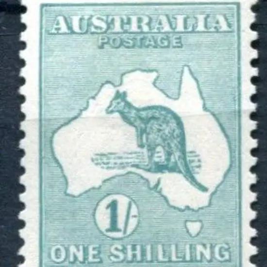 1/- bright blue-green. Fresh MLH with excellent ...