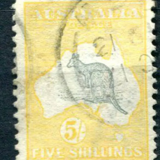 5/- grey & chrome with "Spencer's Gul elongated & ...
