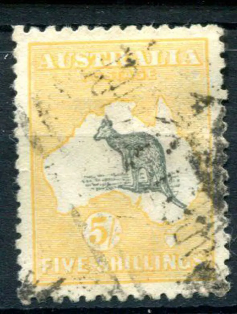 5/- grey & chrome with "Shading breaks in Bight" ... Image 1++