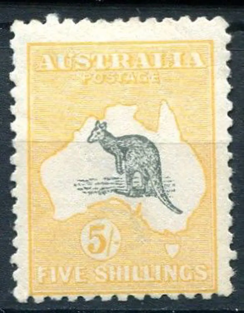 5/- deep grey & chrome. Fresh MH, centred low. SG ... Image 1++