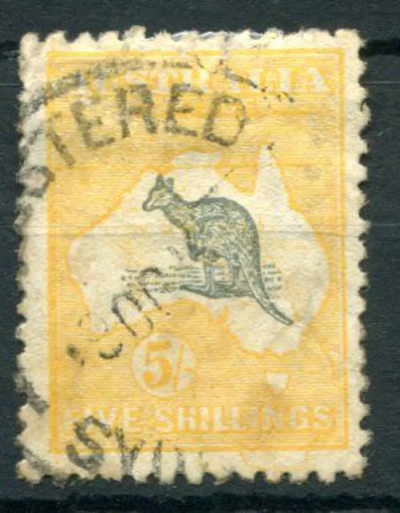 5/- deep grey & chrome with a "doubly printed ... Image 1++
