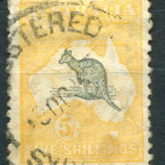 5/- deep grey & chrome with a "doubly printed ...