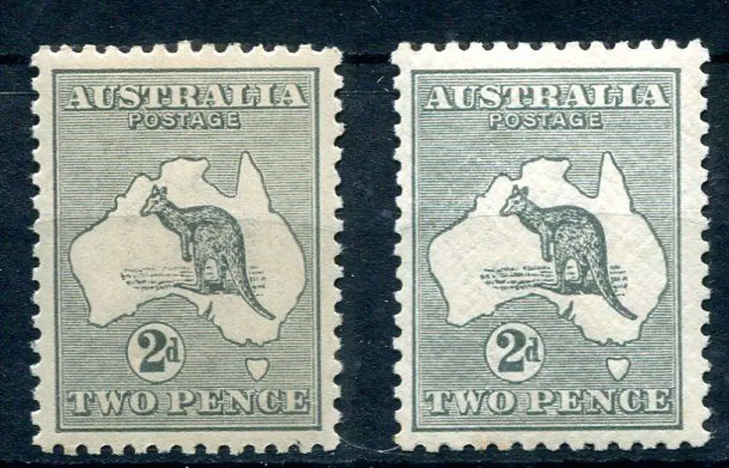 2d grey, Die I MUH (ACSC 7b, Cat. $150) & 2d ... Image 1++