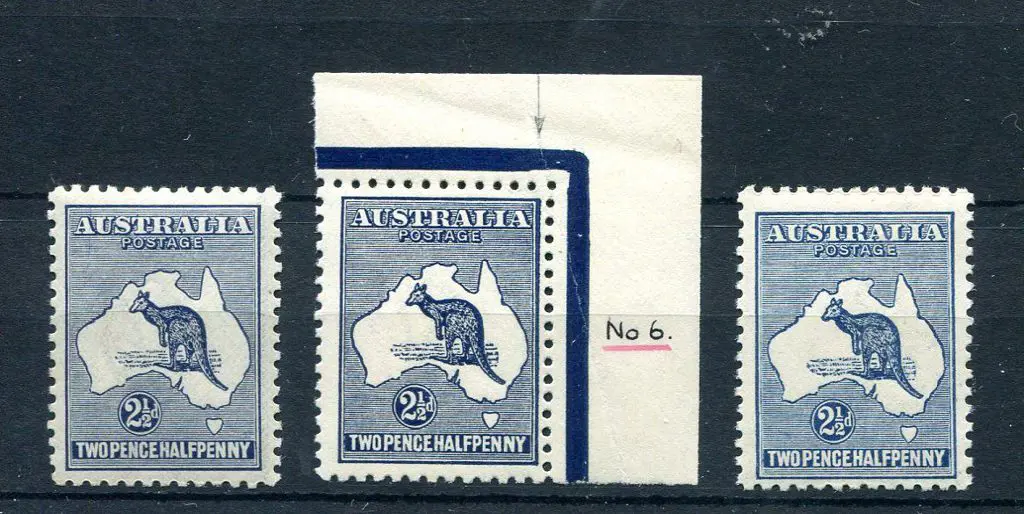 2½d blue, MUH, well centred (ACSC 11a, Cat. $100), ... Image 1++
