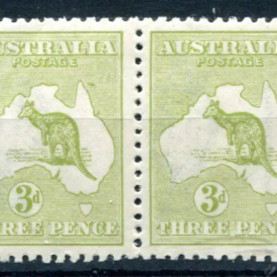 3d pale olive green pair with 'White flaws under ...