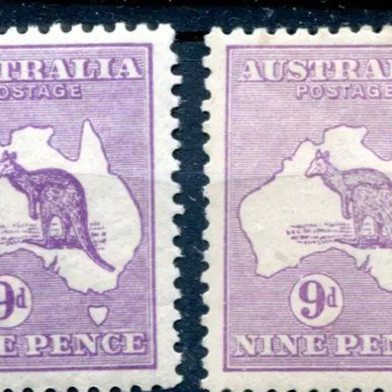 9d violet & 9d pale violet, Die II. Both well ...