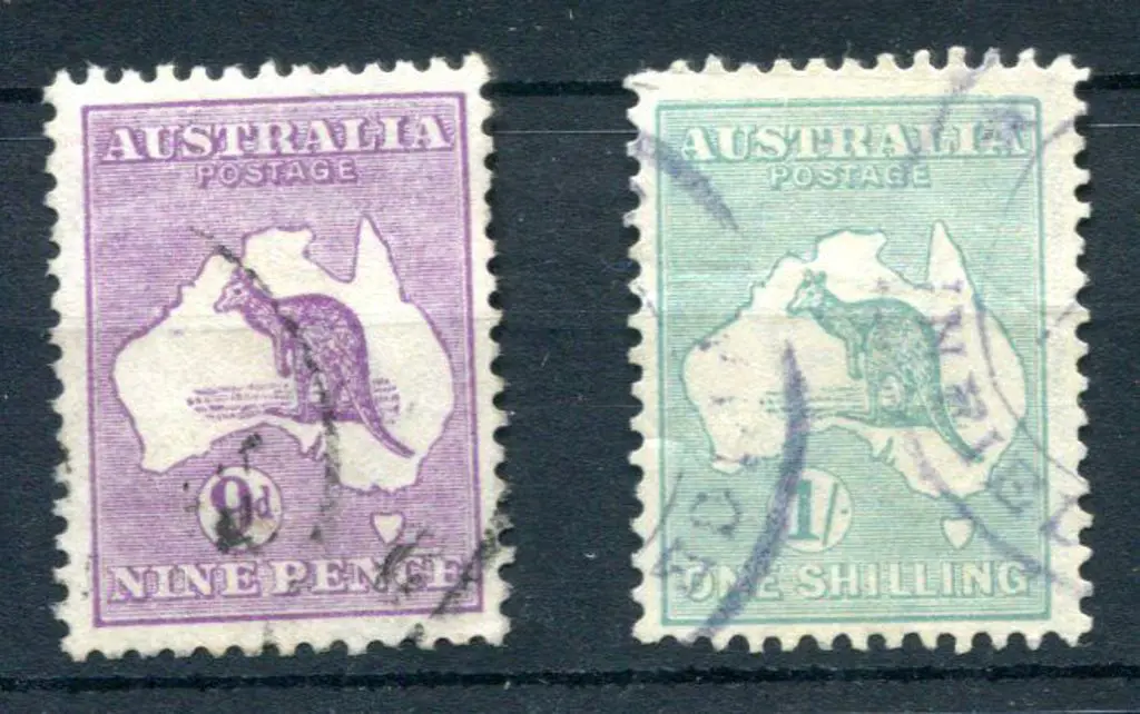9d violet with "dry ink" variety used (ACSC 26Bc, ... Image 1++