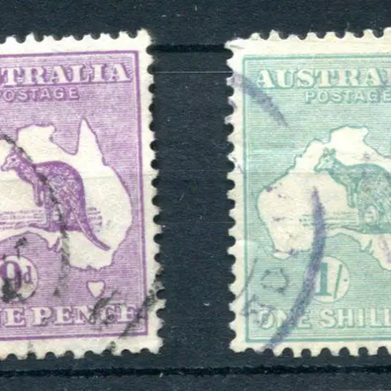 9d violet with "dry ink" variety used (ACSC 26Bc, ...