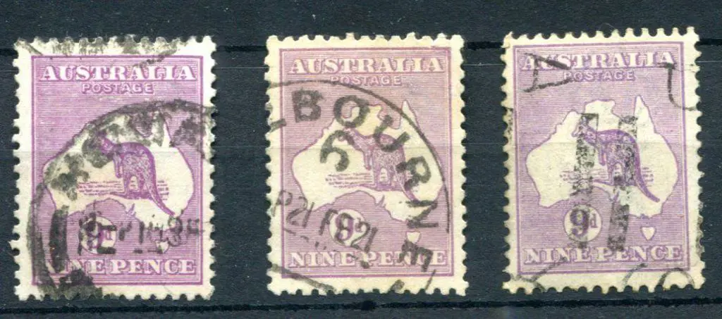 9d violet group of 3 varieties incl "Broken ... Image 1++