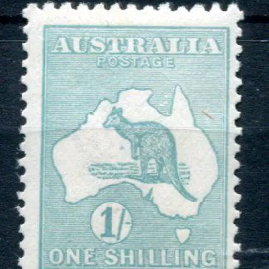 1/- blue-green Die II with "White flaws in Gulf…" ...