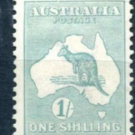 1/- blue-green Die IIB with "1 for first I in ...