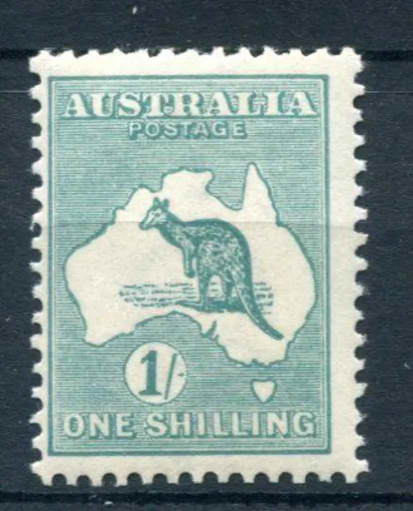 1/- blue-green, Die IIB. Fine MUH, centred left. ... Image 1++