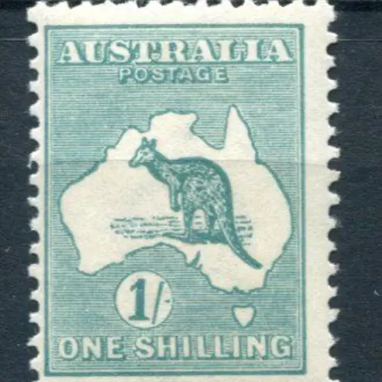1/- blue-green, Die IIB. Fine MUH, centred left. ...