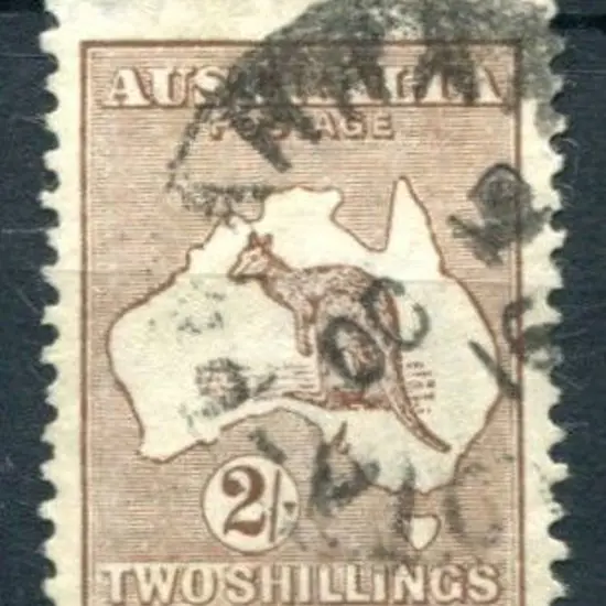 2/- brown with inverted wmk. Good to fine used ...