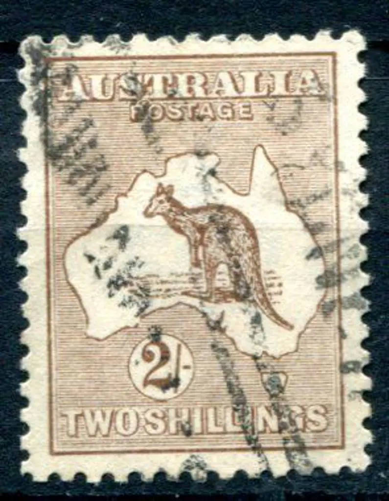 2/- brown with inverted wmk. Used with Sydney ... Image 1++