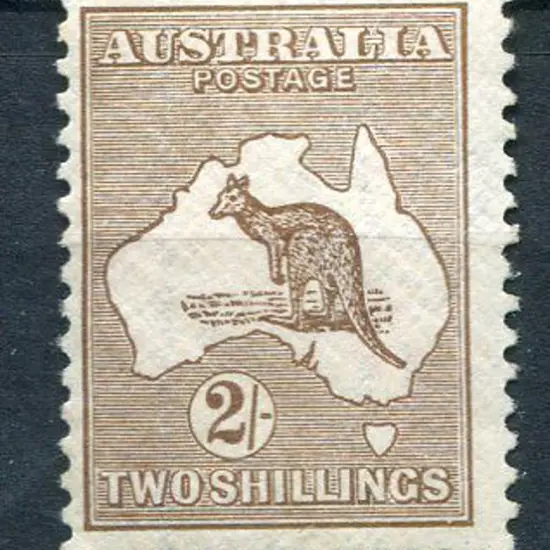 2/- brown. MUH with slightly toned/aged gum but ...