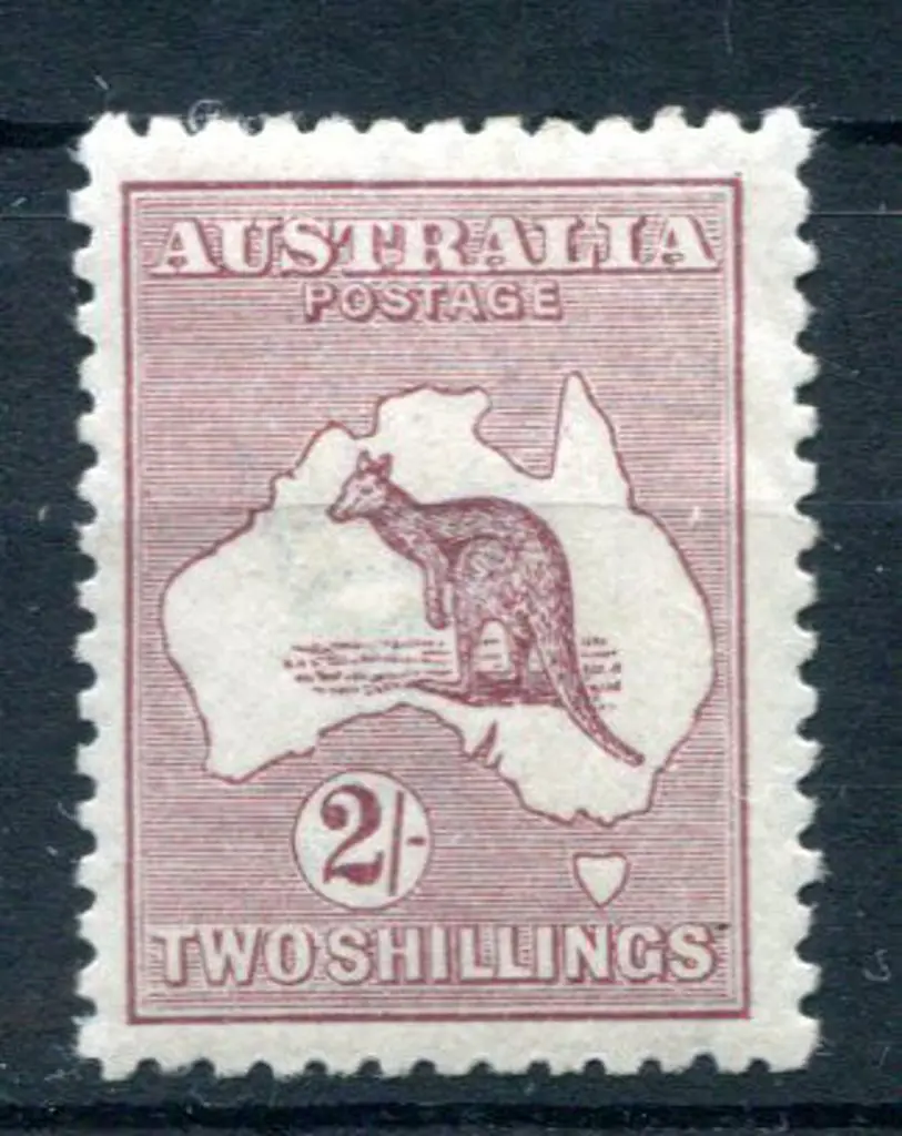 2/- maroon. Fresh MLH. ACSC 38A, Cat. $300 Image 1++