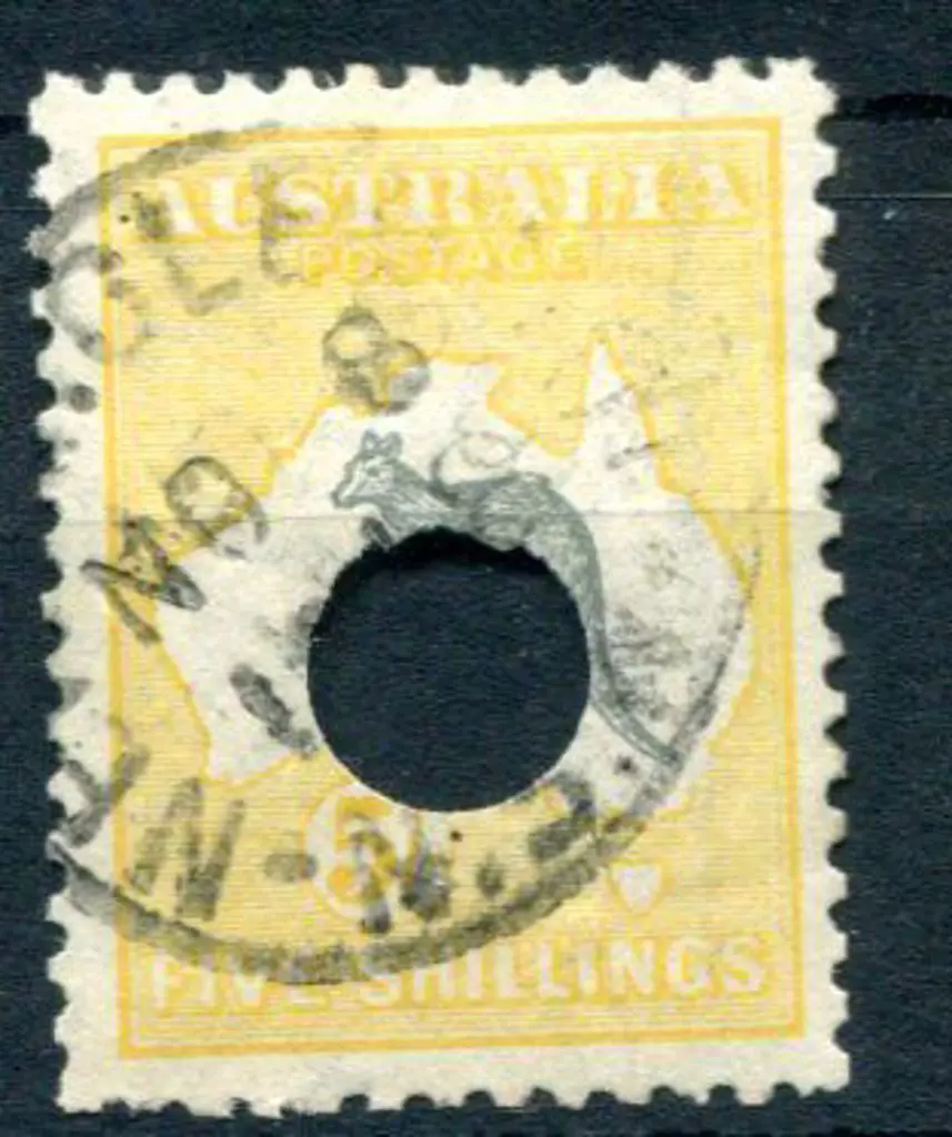 5/- grey black & chrome with "broken coast near ... Image 1++