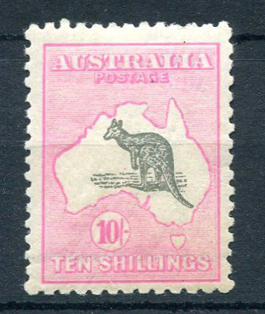 10/- grey & pale aniline-pink. MUH with slightly ... Image 1++