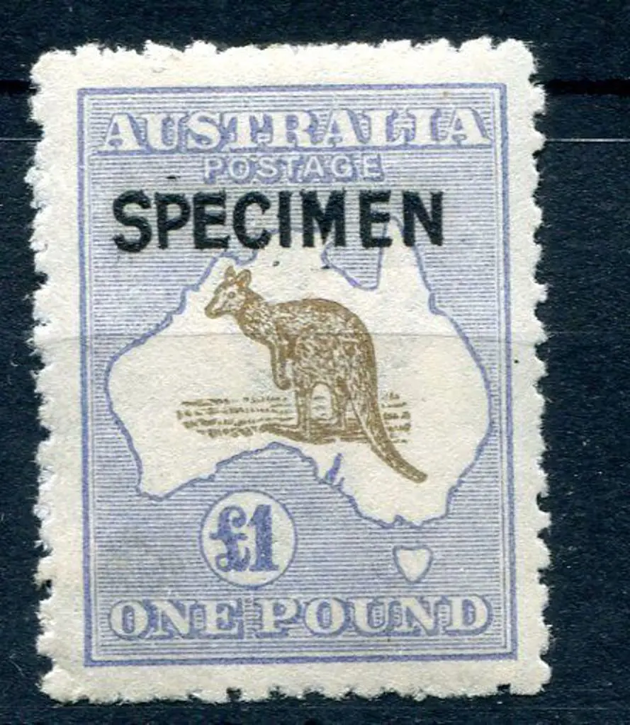 £1 light brown & pale blue with "SPECIMEN" type B ... Image 1++