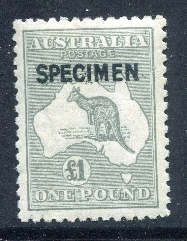 £1 grey ovptd "SPECIMEN" type B. Fine MLH & well ... Image 1++