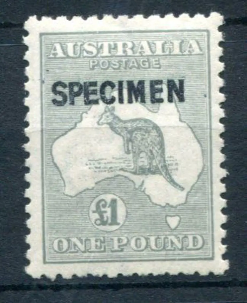 £1 grey ovptd "SPECIMEN" type B. MLH with several ... Image 1++
