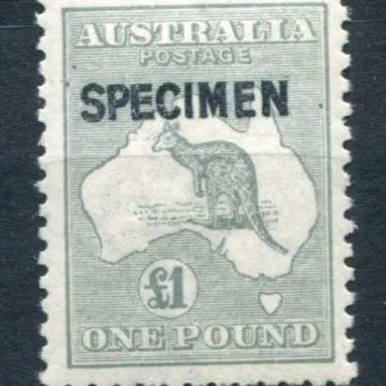 £1 grey ovptd "SPECIMEN" type B. MLH with several ...