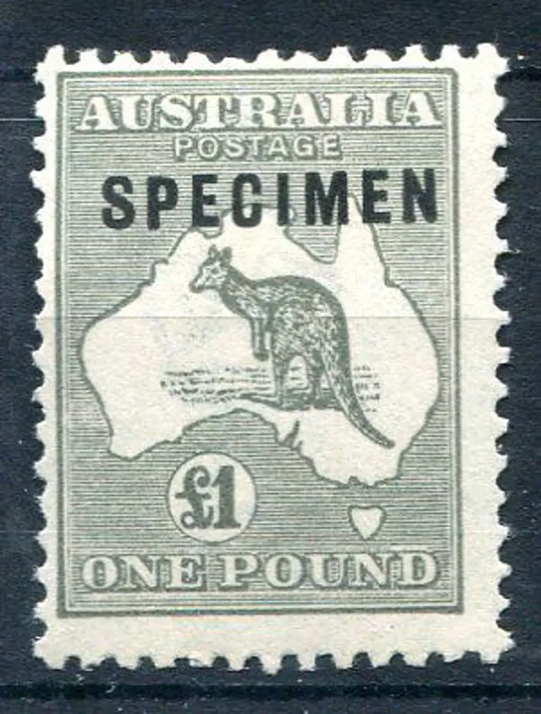£1 grey ovptd "SPECIMEN" type C. Centred top left ... Image 1++