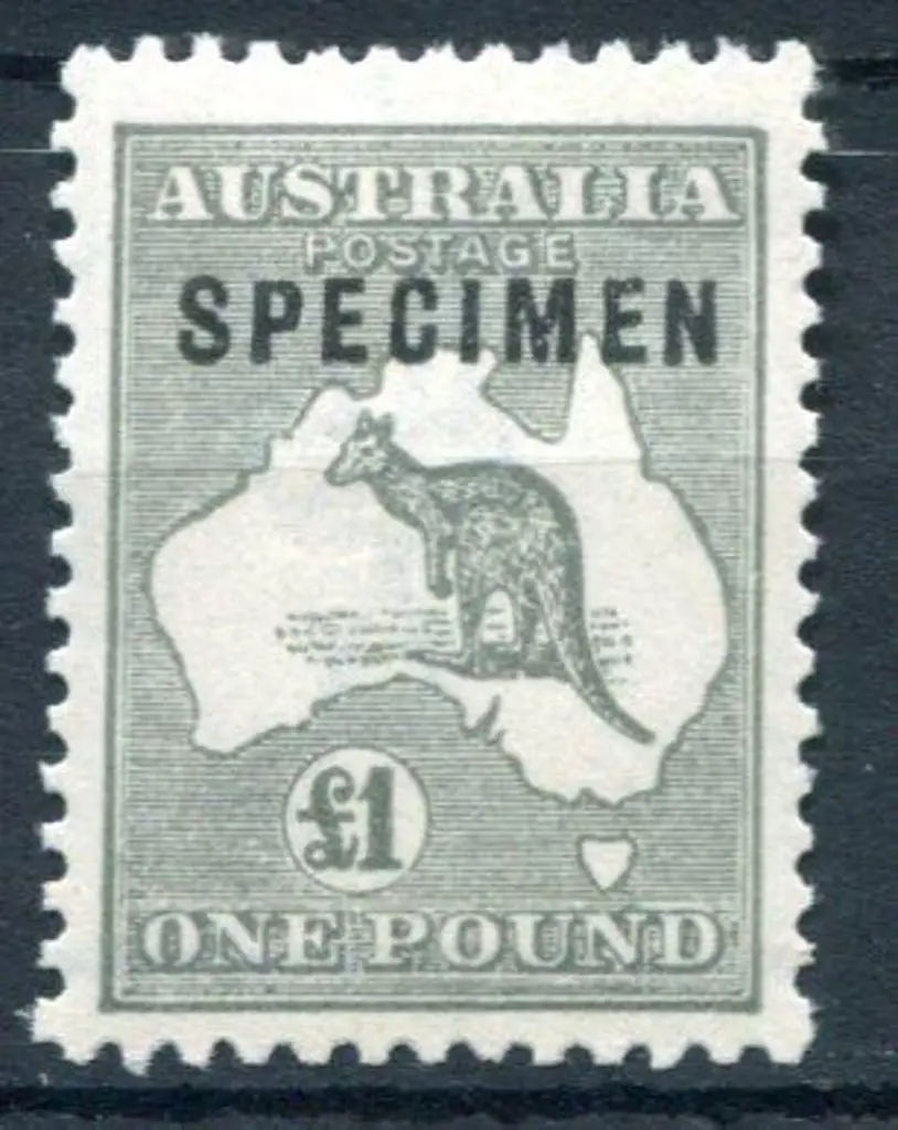 £1 grey ovptd "SPECIMEN" type C. Fresh MLH & ... Image 1++