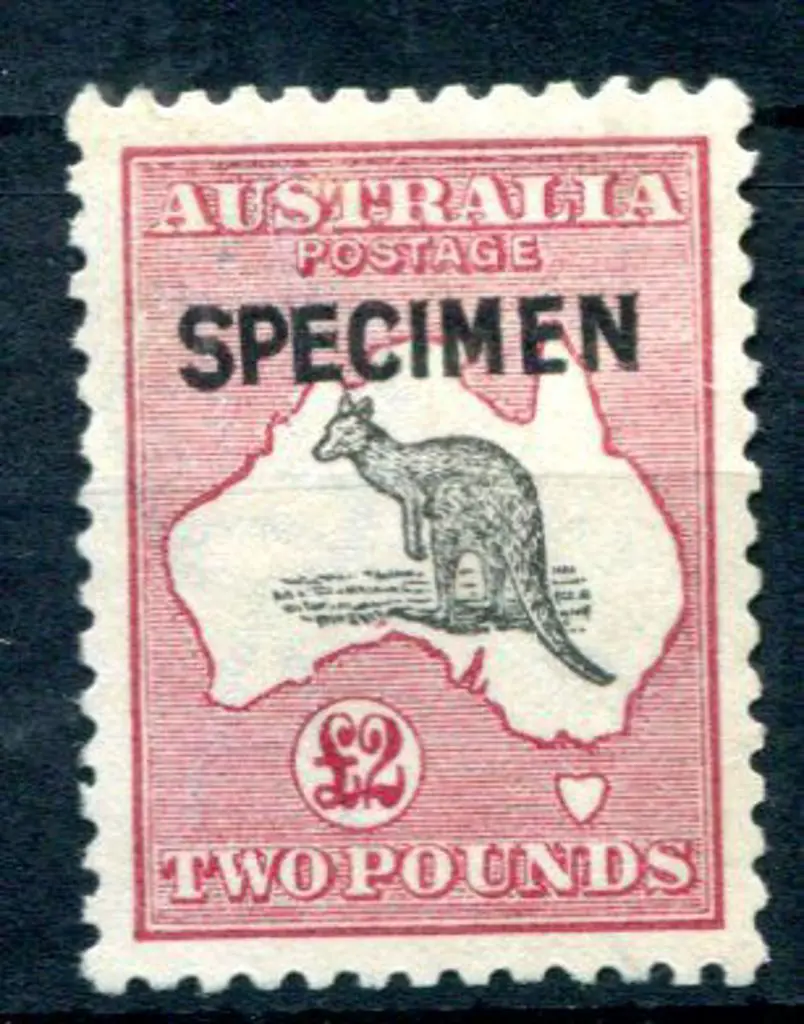 £2 grey black & crimson ovptd "SPECIMEN" type B. ... Image 1++