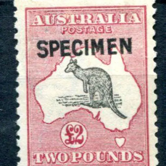 £2 grey black & crimson ovptd "SPECIMEN" type B. ...