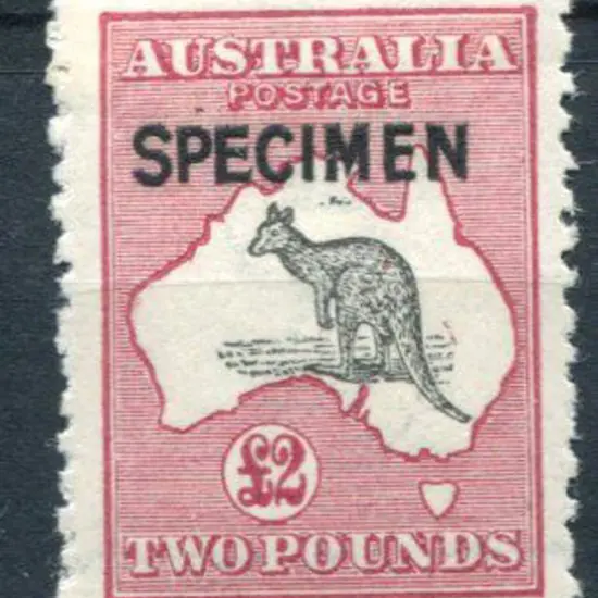 £2 grey black & crimson ovptd "SPECIMEN" type B. ...