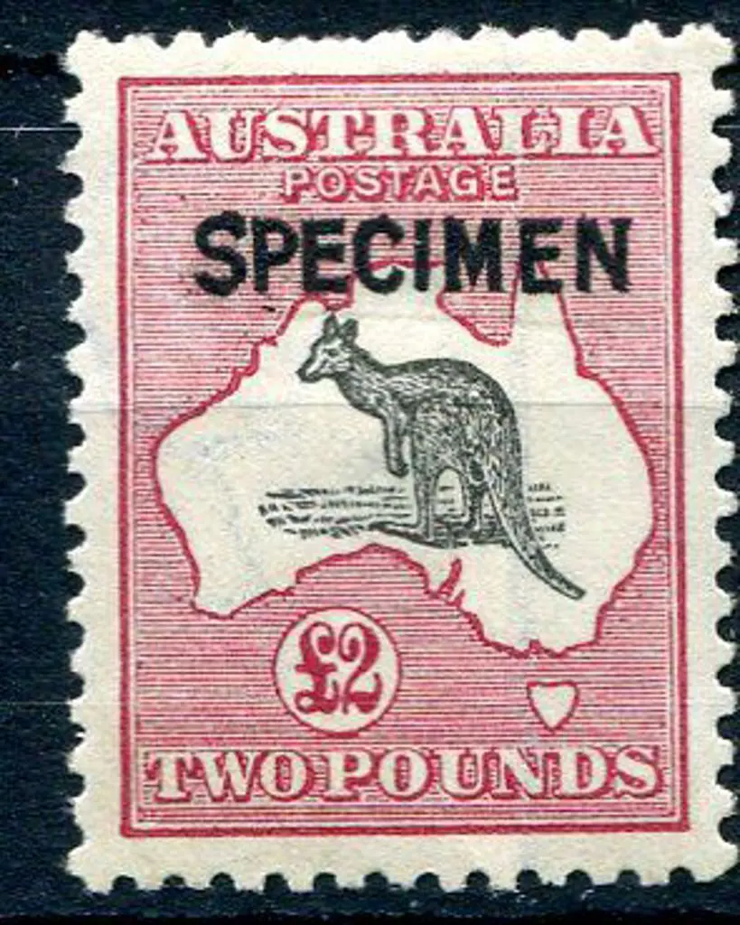 £2 grey-black & crimson ovptd "SPECIMEN" type B. A ... Image 1++