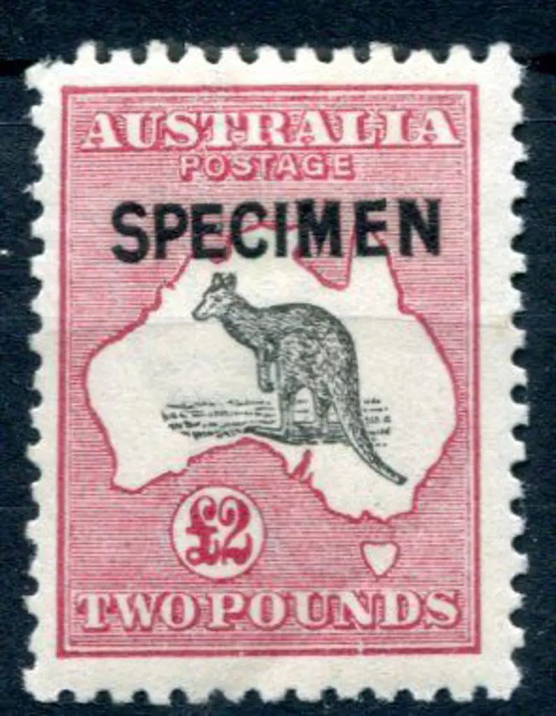 £2 grey-black & crimson ovptd "SPECIMEN" Type B. ... Image 1++