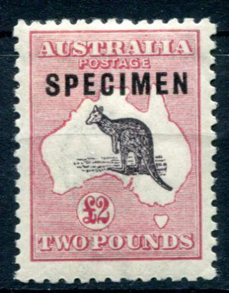 £2 purple-black & rose ovptd "SPECIMEN" type C. ... Image 1++