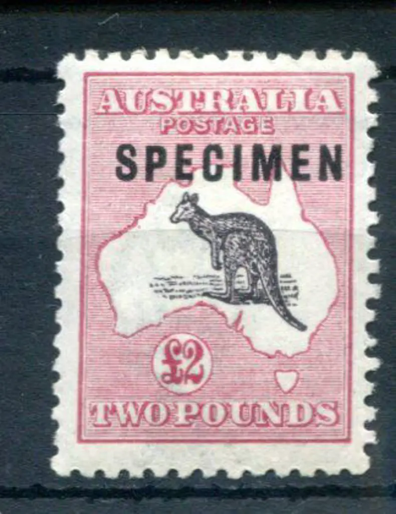 £2 purple-black & rose ovptd "SPECIMEN" type C. ... Image 1++