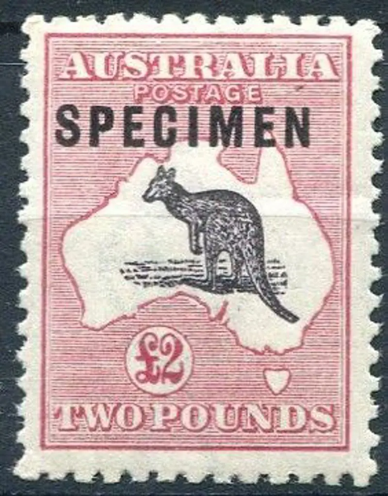 £2 purple-black & rose ovptd "SPECIMEN" type C. ... Image 1++