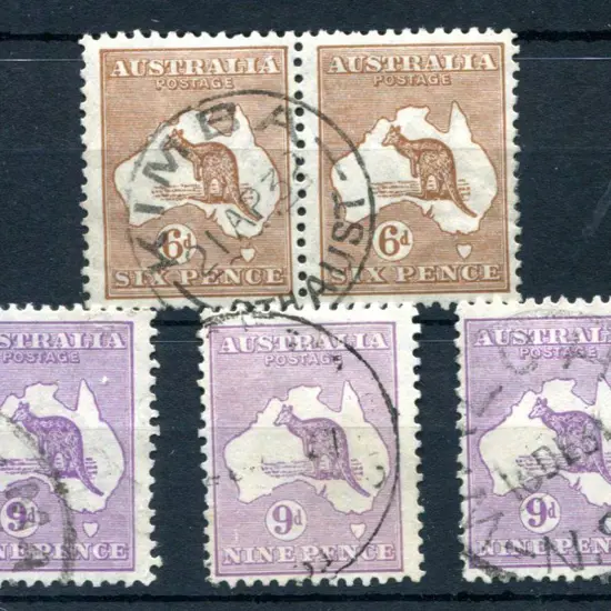 1929/30 Small Multiple Watermark 6d chestnut ...