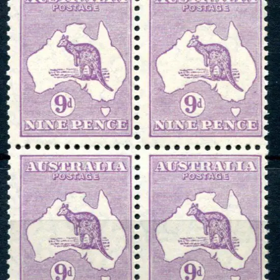 1929/30 Small Multiple Watermark 9d pale violet in ...