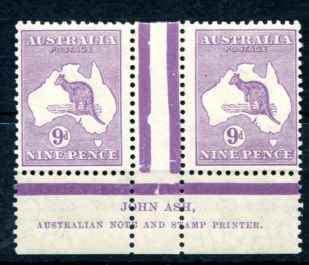 1929/30 Small Multiple Watermark 9d red-violet, ... Image 1++