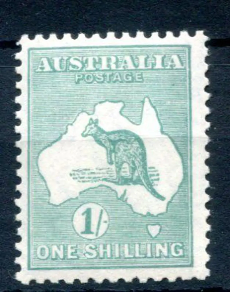 1929/30 Small Multiple Watermark 1/- blue-green. ... Image 1++
